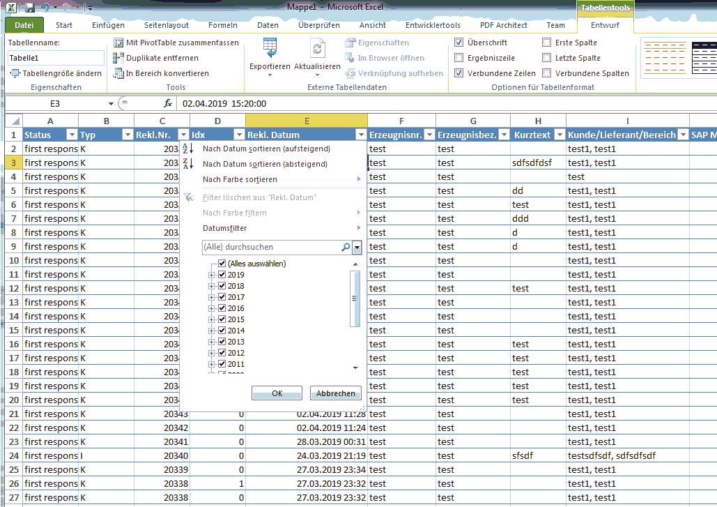 Tipps und Tricks Listen aus PDAP für CSVExporte in Excel kopieren